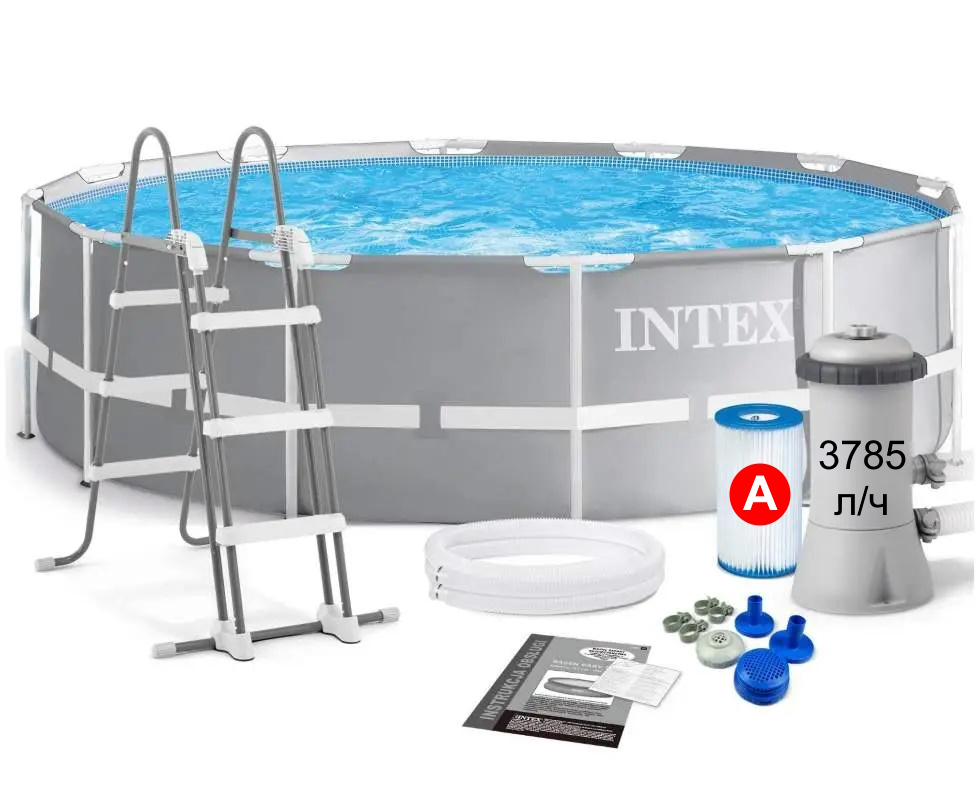 Каркасний басейн 366 x 122 см Prism Frame Premium Pool (Bestway 56420)