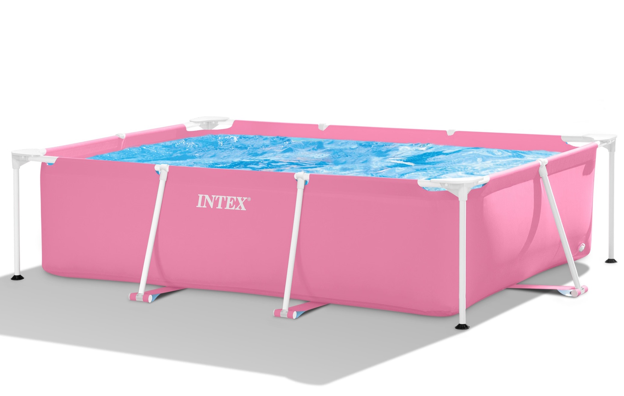 Каркасний басейн 220 x 150 x 60 см PINK RECTANGULAR FRAME POOL
