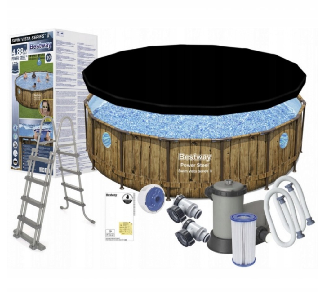 Каркасний басейн 488 x 122 см Rattan Frame Pools